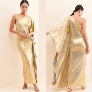 Ripley Rader Throwback Metallic Gown